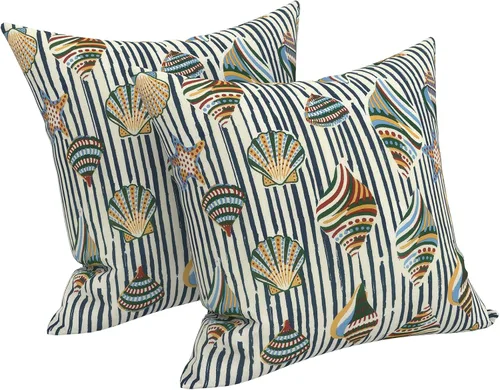 Vista 76 de LVTXIII - Juego de fundas para cojines de sofá o sillón de exteriores, para lumbar, no se decoloran, 2 unidades de 12" x 20", con relleno, estampado