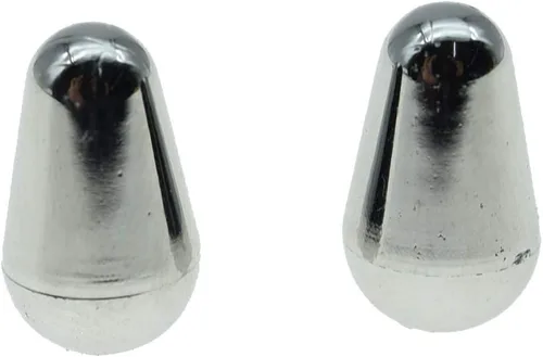 Vista 7 de KAISH 2 unids Guitarra 5 Way Pickup Selector Interruptor Punta Interruptor Tapa Interruptor Pomo para USA Stratocaster/Strat envejecido Blanco