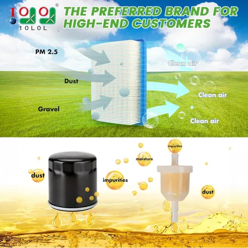 Vista 2 de 10L0L Kit de afinación DS para carrito de golf, con correa de transmisión de embrague y correa de generador para modelos de gas 1992-2004 Club Car