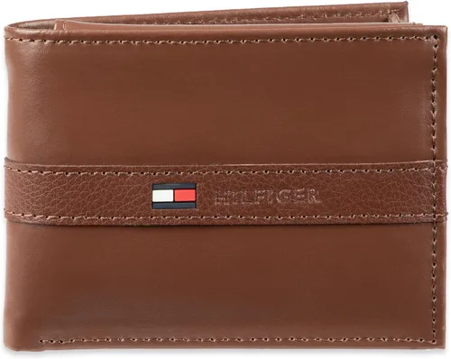 Vista 7 de Tommy Hilfiger Billetera plegable clásica para hombre con ventana de identificación y múltiples ranuras para tarjetas