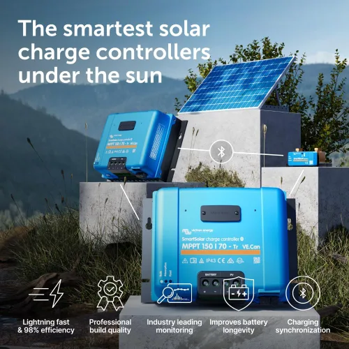 Vista 2 de Victron Energy SmartSolar MPPT Tr VE. Can Controlador de Carga Solar (Bluetooth) - Controladores de Carga para Paneles Solares - 150V, 70 amperios