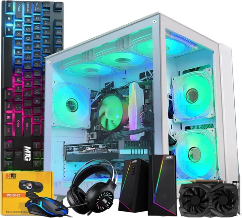 Vista 12 de MTG Khuno Gaming Tower PC- Intel Core i7 4ª generación, GTX 1660S 6GB 192bits, 16GB RGB ARGB Ram, 1TB Nvme, combo de cámara web gamer, Windows 11 Pro