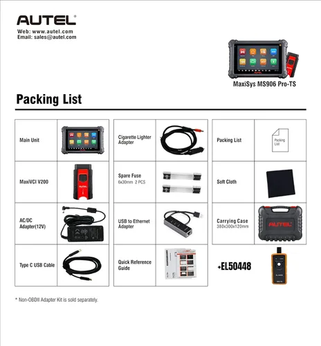 Vista 8 de Autel MaxiSYS MS906 PRO-TS Scanner, Up of MS906MAX MS906Pro MP900TS MS906TS MP900BT, Full TPMS Diagnostic, Bidirectional Scan Tool, ECU Coding, 36+