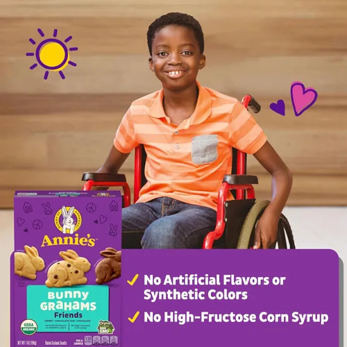 Vista 78 de Annie's Organic Chocolate Bunny Graham Snacks, 7.5 onzas