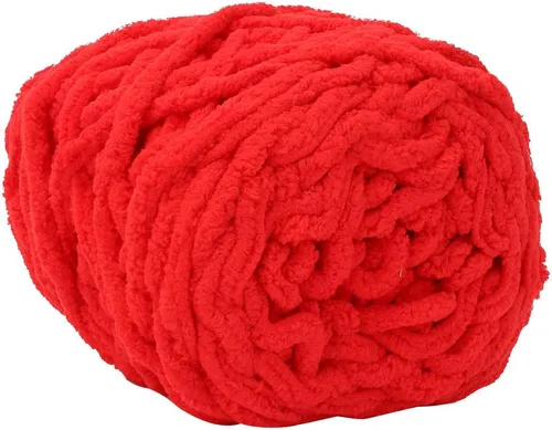 Vista 8 de Hilo grueso para tiras de hielo de 7 a 0.315 in de diámetro para tejer con aguja de ganchillo, manta tejida (11 rojo grande)