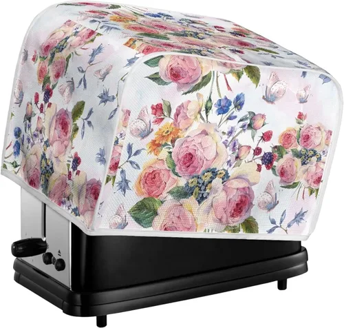 Vista 31 de Doojoayie Cubierta para tostadora de gato negro, cubierta para electrodomésticos, 2 rebanadas, a prueba de polvo, protección para la mayoría