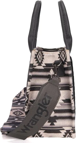 Vista 4 de Wrangler - Cartera para tarjetas de crédito para mujer, estilo bohemio, azteca, con bolsillo con cremallera