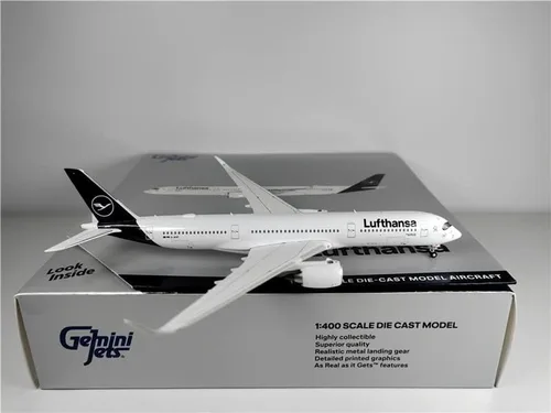 Vista 4 de GeminiJets Lufthansa Airlines para Airbus A350-900 D-AIXP 1:400 modelo de avión preconstruido