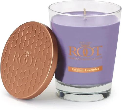 Vista 12 de Root Candles Velas Aromáticas Mezcla de Cera de Panal Vela Artesanal Premium, Veriglass Pequeño, Limón y Bergamota