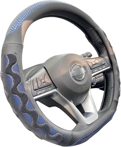 Vista 20 de PINCTROT Funda para volante de gran agarre con diseño antideslizante de panal 3D, universal de 14.5-15 pulgadas (rojo vino)