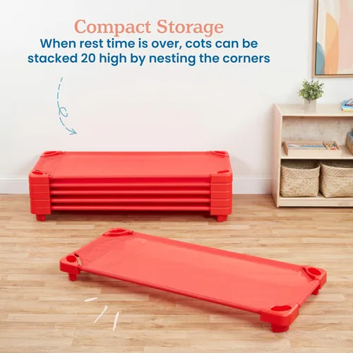 Vista 5 de ECR4Kids - Cama apilable para niños, para el cuidado diurno