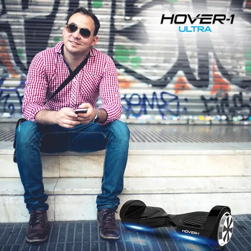 Vista 4 de Hover-1 Scooter ultra eléctrico de autoequilibrio con velocidad máxima de 9 MPH, rango de 9 millas, motor de 400 W, batería de iones de litio