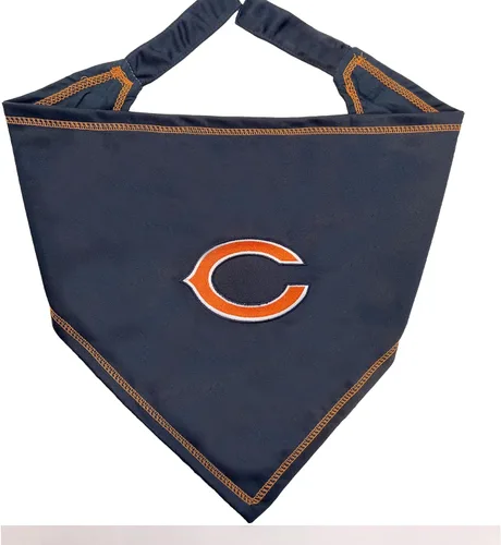 Pets First NFL Chicago Bears TIE - Bandana grande y extra grande. Bufanda para perro y gato, para mascotas, bandana para fiesta del día del juego