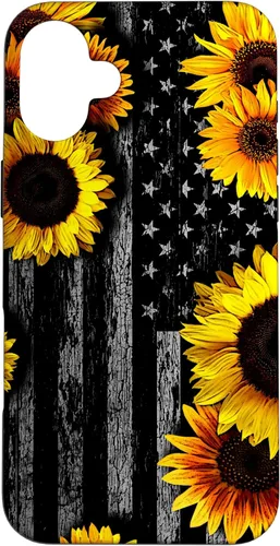 Vista 22 de American Flag with Sunflowers Case for iPhone 17