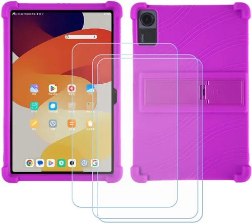 Funda de TPU para Lenovo Idea Tab Pro Gen 2 + 3 HD de vidrio templado, carcasa de silicona protectora trasera – 9 dureza anti-arañazos protector de