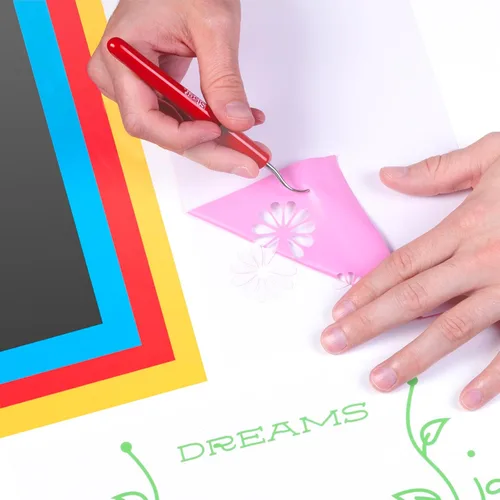 Vista 3 de Siser EasyWeed HTV - Rollo de vinilo de transferencia con plancha de calor (11.8 pulgadas x 15 pies)