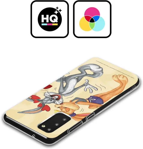 Vista 2 de Head Case Designs Funda de gel suave con licencia oficial de Looney Tunes Bugs Bunny y Lola Bunny Season compatible con Samsung Galaxy S21 5G