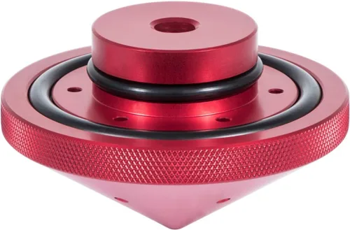 Vista 7 de Eliminador de motor de arrastre para tuerca de aluminio ajuste personalizado para modelos MinnKota de 80, 101 y 112 libras (GFEL-MK-BK-DP) - Rojo