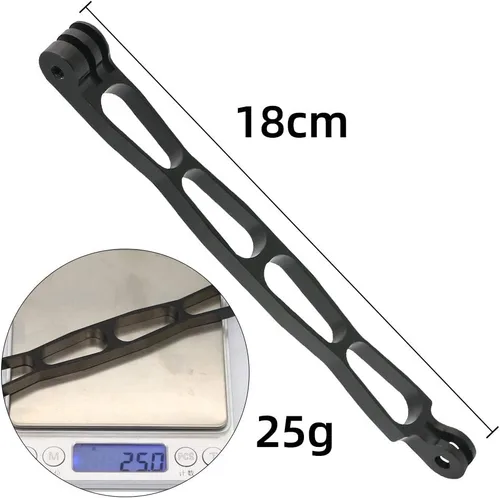 Vista 2 de SUREWO Brazo de extensión de aleación de aluminio de montaje en poste de metal compatible con GoPro Hero 12/11/10/9/8/7/6/5 Negro
