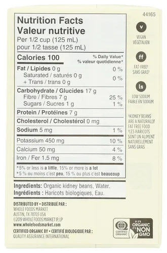 Vista 2 de 365 by Whole Foods Market, Frijoles orgánicos sin sal añadida, 13.4 oz