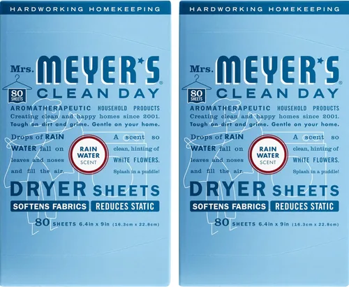 Vista 11 de MRS. MEYER'S CLEAN DAY - Hojas para secadora, suavizante de telas, reduce la estática, infundida con aceites esenciales, albahaca, 80