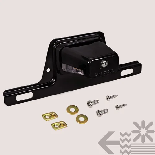 Vista 8 de True Mods - Luz LED negra para placa de matrícula para remolque de barco [montaje de soporte de acero] [DOT FMVSS 108] [SAE L] 12 V CC impermeable
