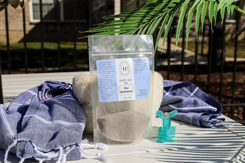 Vista 2 de Bolsa de recarga de champú seco para cabello saludable, 2.5 onzas, recarga un recipiente que tienes, elimina el exceso de aceites en tu cuero