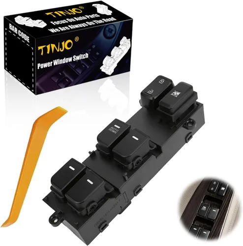 93570-2T000 Interruptor de ventana de control eléctrico delantero izquierdo compatible con 2010-2013 Kia Optima Replace# 935702T000, reemplazo del