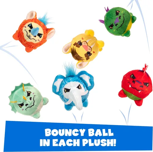 Vista 4 de Plush Crush - Serie 4 - Bola de rompecabezas (paquete de 3), juguete de peluche coleccionable sorpresa de personaje con bola, bolsa ciega de Scentco