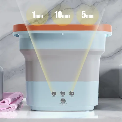 Vista 3 de ADIOLI Clothes Washing Machines Portable Mini Washing Machine Foldable with Dryer Turbo Washer Ultrasonic Underwear Drying Cleaning Machines Home