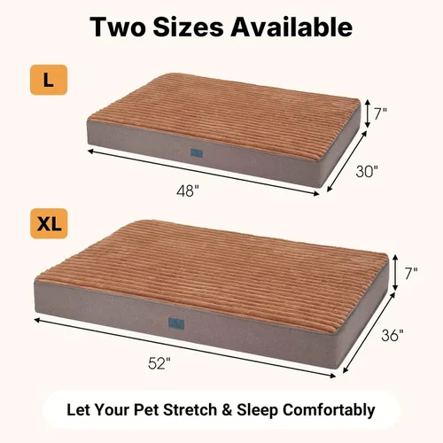 Vista 4 de Veehoo Cama Ortopédica de Espuma Viscoelástica para Perros, Cama Extra Grande XL de 7 Pulgadas de Grosor para Perros Mayores con Superficie Ultra