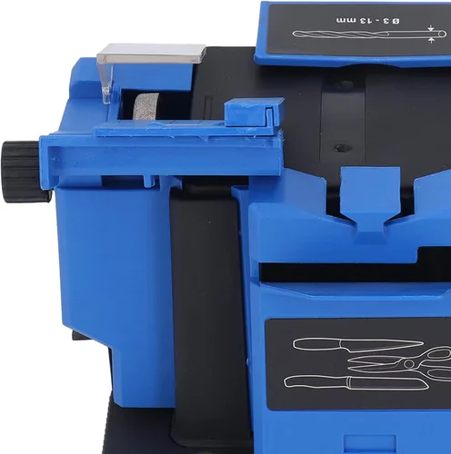 Vista 7 de FTVOGUE Afilador multifuncional, amoladora eléctrica de 65 W, taladro de tijera, cortador eléctrico para el hogar, material ABS, negro