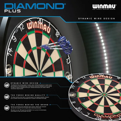 Vista 6 de Winmau Diamond Plus Dartboard