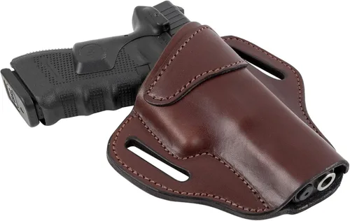 Vista 8 de Relentless Tactical Ultimate - Funda de cuero con 2 ranuras OWB, fabricada en Estados Unidos, para pistolas Glock 17, 19, 22, 26, 32, 33, S&W M&P