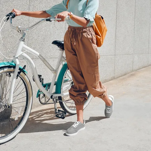 Vista 3 de Zapatos deportivos cómodos con cordones para mujer, zapatos de tenis casuales para mujer