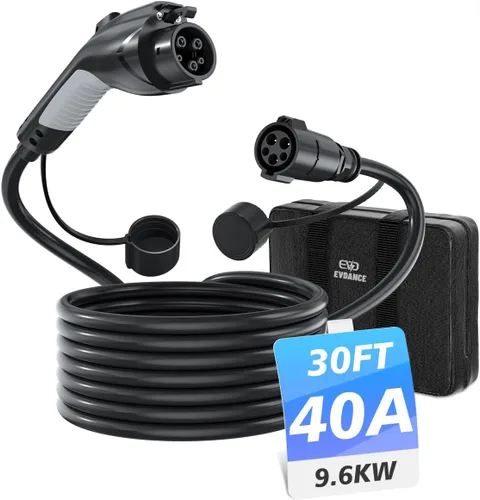 Vista 11 de EVDANCE Cable de extensión J1772, cable de extensión de cargador EV 32A, cable de carga de 21 pies para vehículo eléctrico de 110 V-240 V