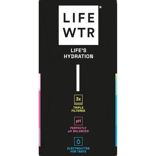 Vista 2 de LIFEWTR , Agua purificada premium, pH equilibrado con electrolitos para el gusto, 1000 ml (6 cuentas) (el embalaje puede variar), 33.8 fl oz