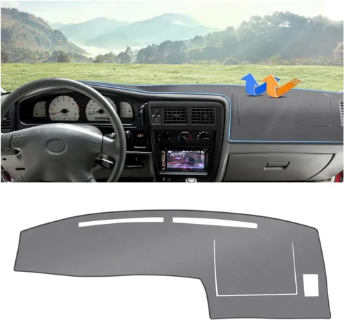 Vista 23 de Autorder Alfombrilla de Cubierta para Tablero para Toyota Tundra 2014-2021 Accesorios Cubierta para Salpicadero Alfombrilla de Franela Parasol