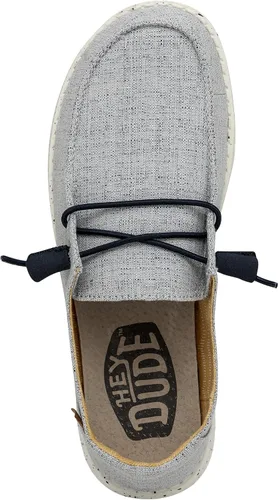 Vista 5 de Hey Dude - Mocasines con estampado Wendy blanco azul 2