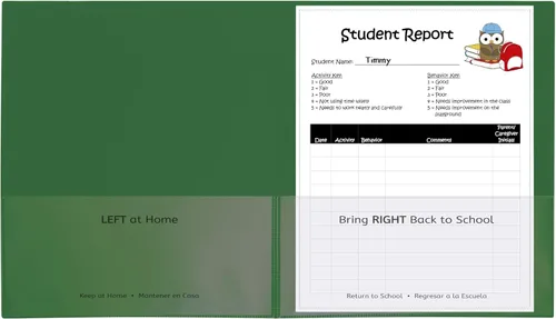 C-Line aula Conector School-to-Home Fólders, Verde