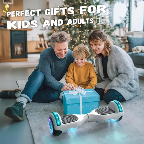 Vista 6 de SISIGAD Scooters for Kids Ages 7-12, with Built-in Bluetooth Speaker and 6.5" Colorful Lights Wheels, Safety Certified Self Balancing Scooter