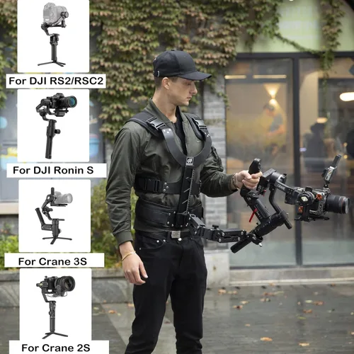 Vista 4 de DF DIGITALFOTO Thanos-SE Support Vest Rig System,Filmmakers Kit Gimbal SteadyCam Axis Compatible with DJI RS4/RS 4 Pro/RS 3 PRO Mini,ZHIYUN Crane 3S