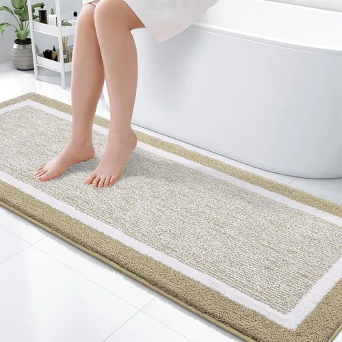 Vista 58 de OLANLY Alfombras de baño 24x16, tapetes de baño extra suaves y absorbentes de microfibra, antideslizantes, lavables a máquina, secan rápido