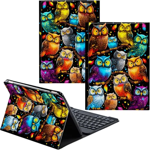 Vista 64 de Funda para Samsung Galaxy Tab S6 Lite 2022/2020 Teclado inalámbrico desmontable y cubierta de cuero PU Funda protectora para Samsung Galaxy Tab S6