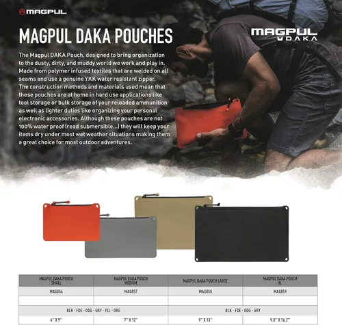Vista 6 de Magpul DAKA - Bolsa con cremallera para equipo y herramientas tácticas