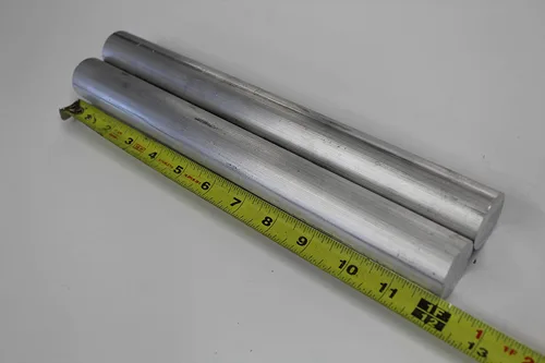 2 piezas 1" 6061 aluminio redondo varilla 12" largo T6511 sólido 1.00 "OD Torno Bar Stock