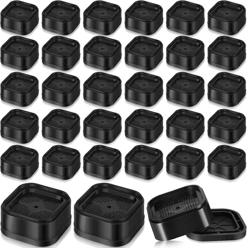 Ecally Elevadores de cama ajustables para muebles, elevadores de patas de escritorio de 1.38 pulgadas, apilables, resistentes, elevadores de cama