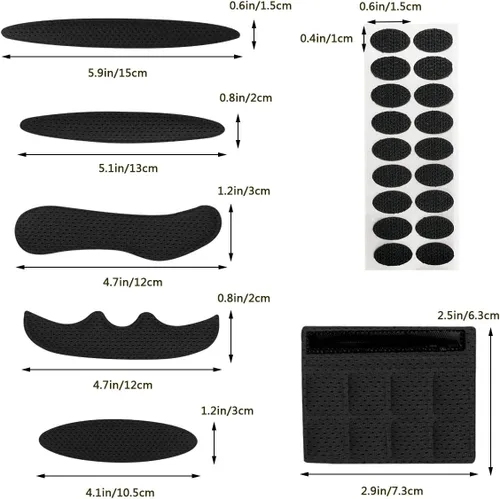 Vista 4 de Aoutacc Kit de acolchado para casco, almohadillas universales de espuma de repuesto para bicicleta, motocicleta, accesorios para casco