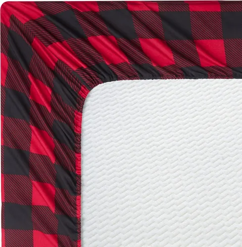 Vista 6 de Marina Decoration Juego de ropa de cama de 3 piezas de rayón suave y sedoso impreso de bambú para todas las estaciones, juego de sábanas ajustables