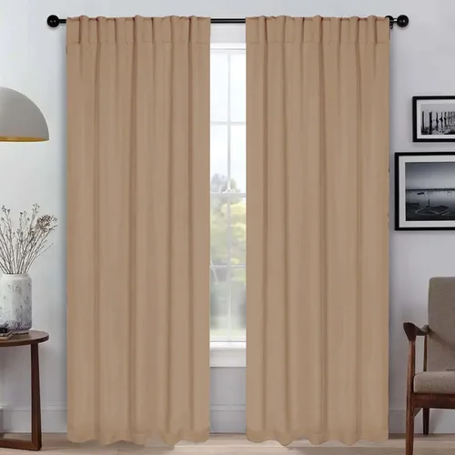 Vista 24 de BLUENILEMILLS Blackout Curtains, Room Darkening, Bedroom, Drapes, Kitchen, Living Room Window Accents, Sun Blocking, Thermal, 2 Pack, Solid Blackout